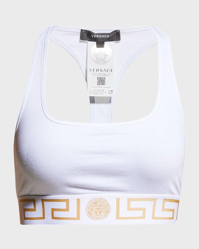 Greca Border Racerback Sports Bra