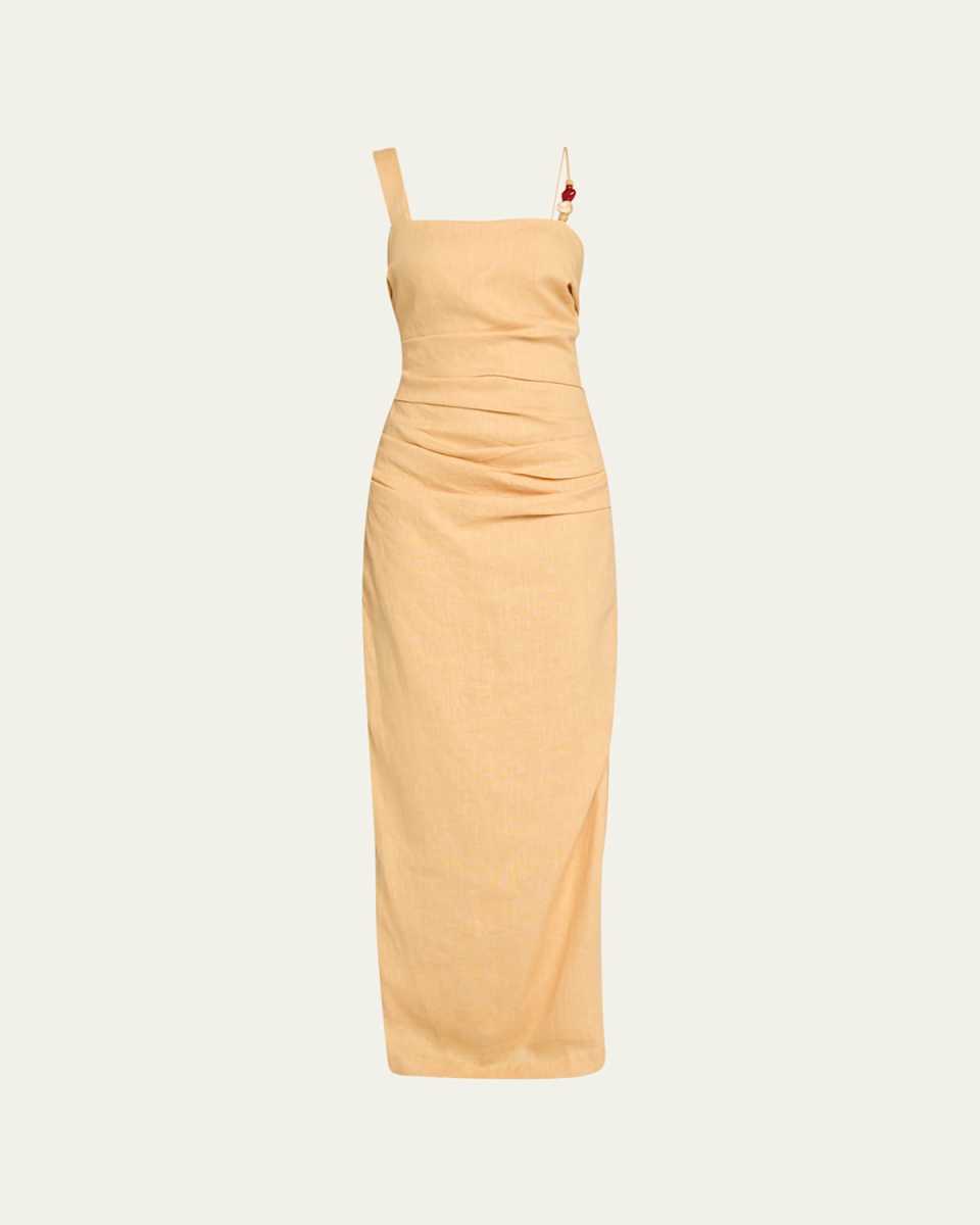 Antonia Beaded Sleeveless Midi Dress