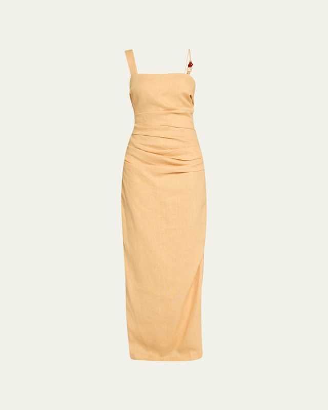 Antonia Beaded Sleeveless Midi Dress