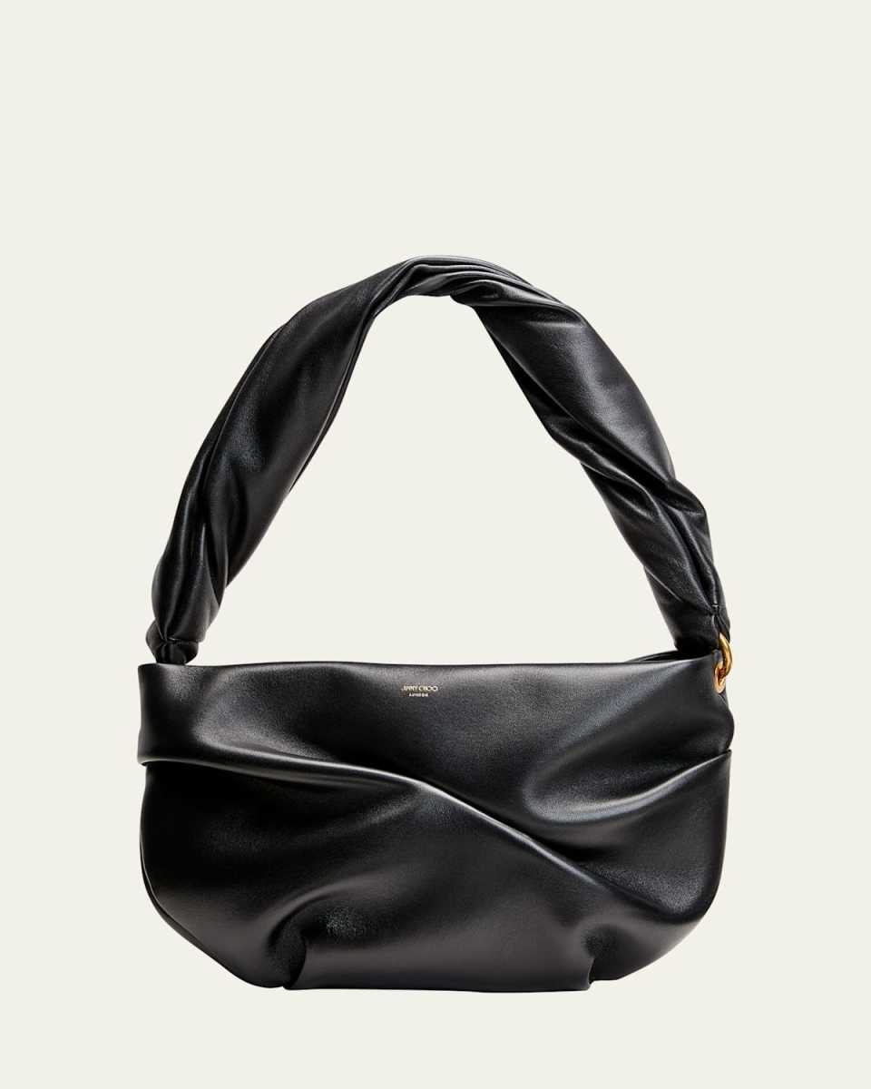 Bonny Ruched Napa Shoulder Bag