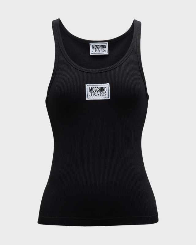 Ribbed Logo Tank Top