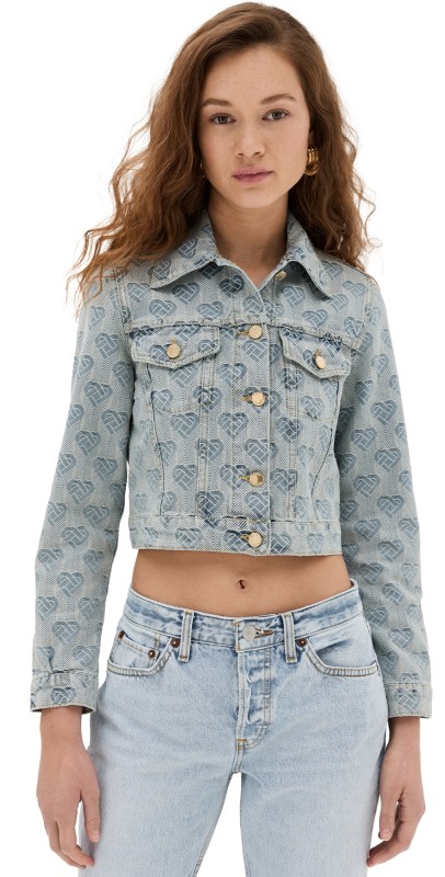 Casablanca Monogram Jacquard Jacket Washed Heart Monogram