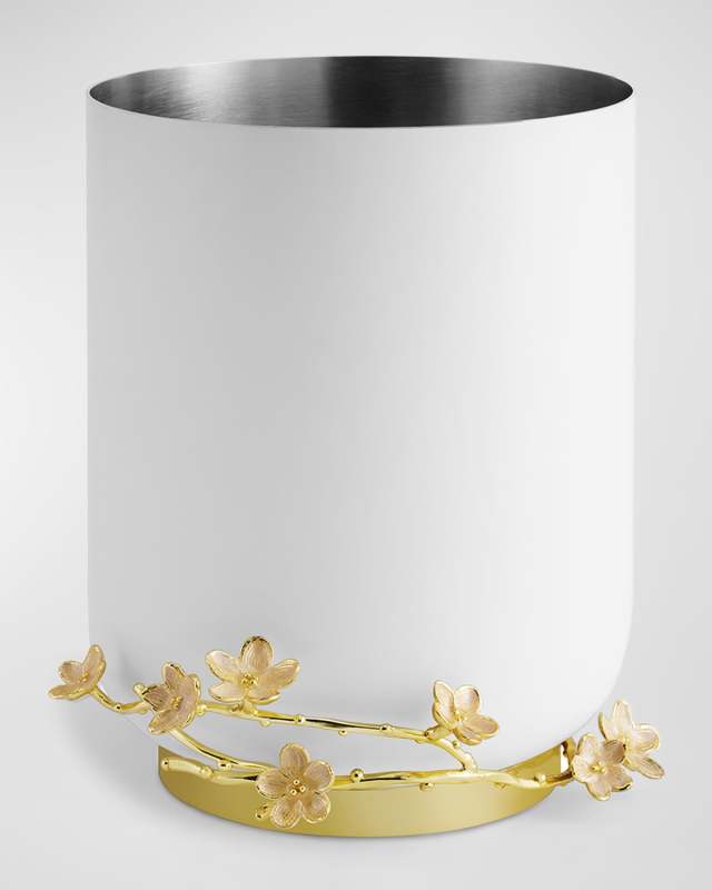 Cherry Blossom Wastebasket