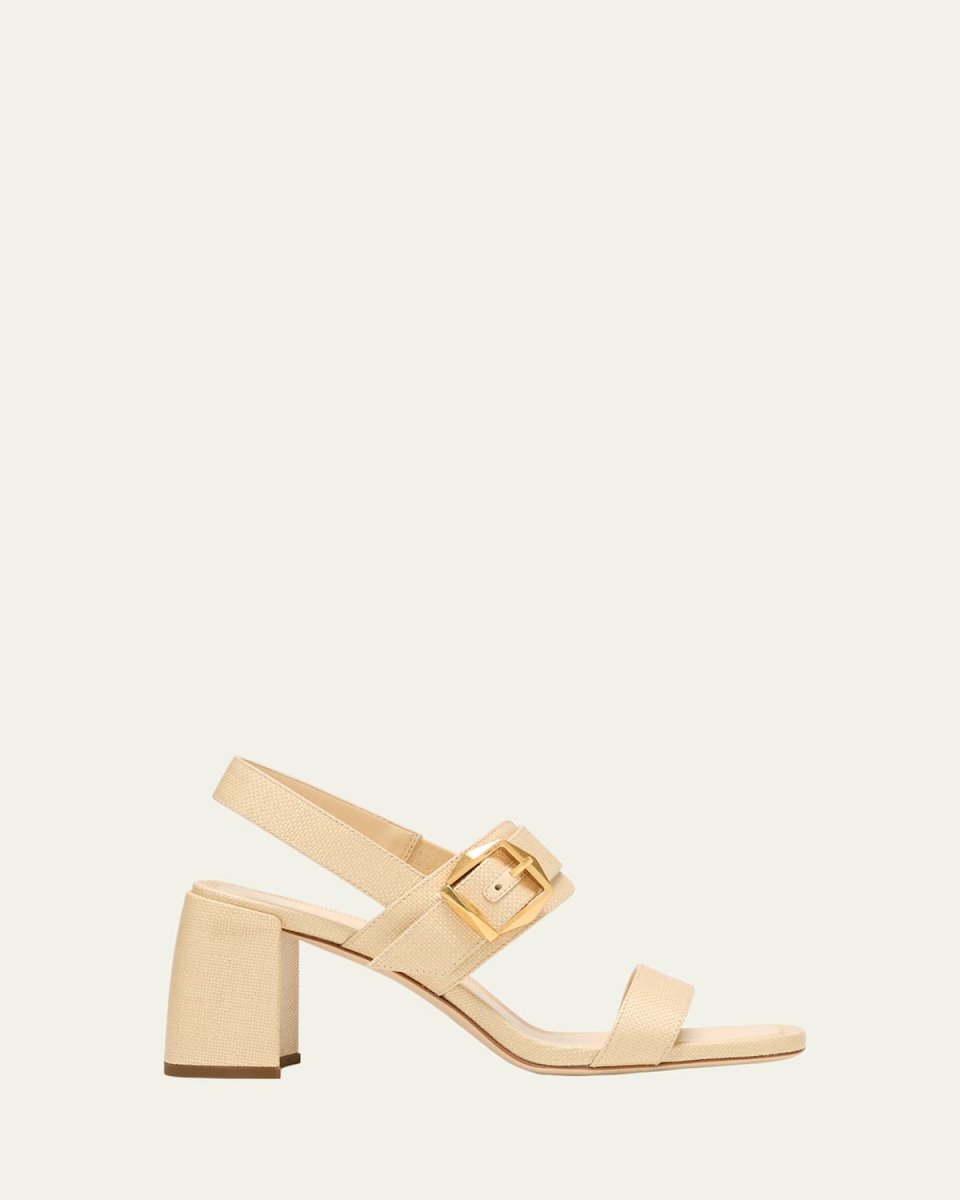 Hawke Leather Buckle Slingback Sandals