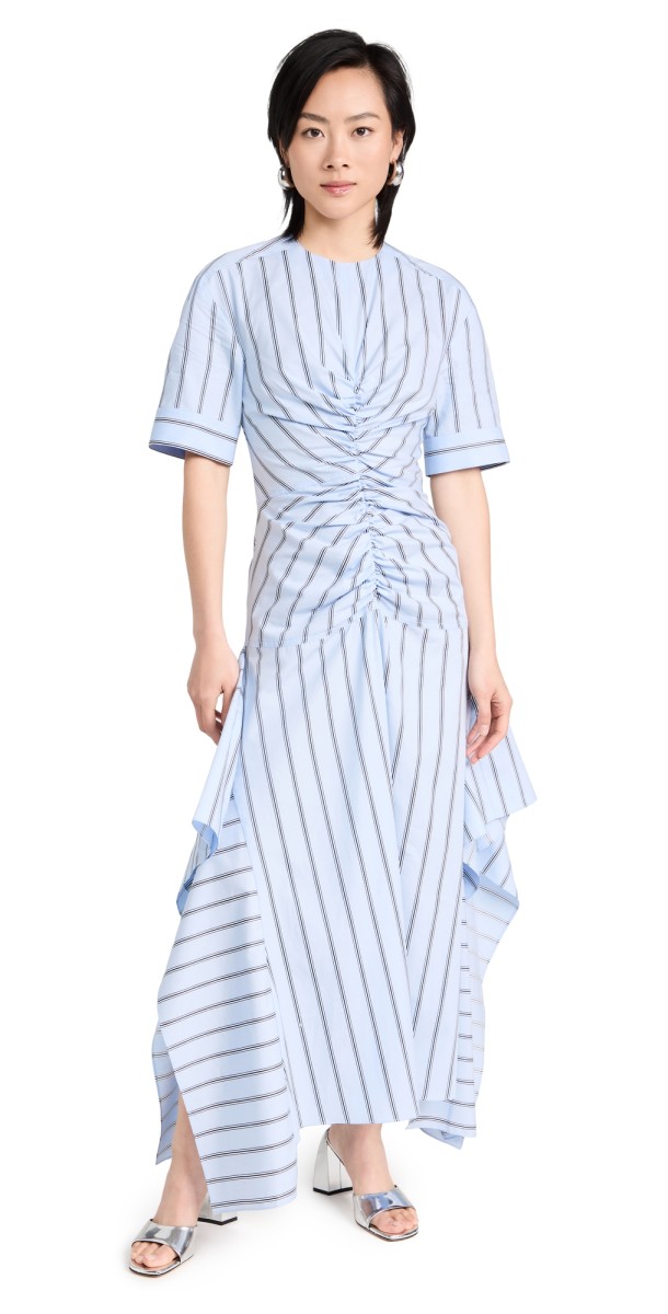 AKNVAS Kemper Dress Light Blue Stripe