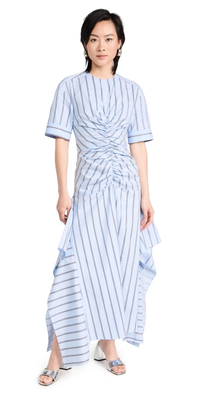 AKNVAS Kemper Dress Light Blue Stripe
