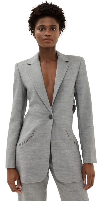Christopher Esber Loophole Blazer Grey Marle