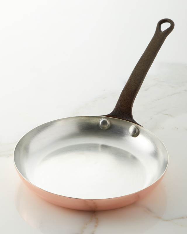 Solid Copper Tin-Lined Fry Pan