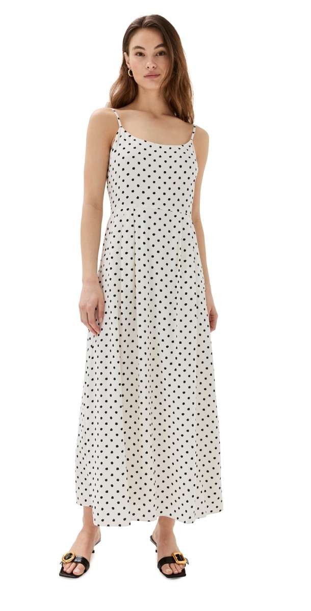 Jenni Kayne Rove Ankle Dress Ivory Dot