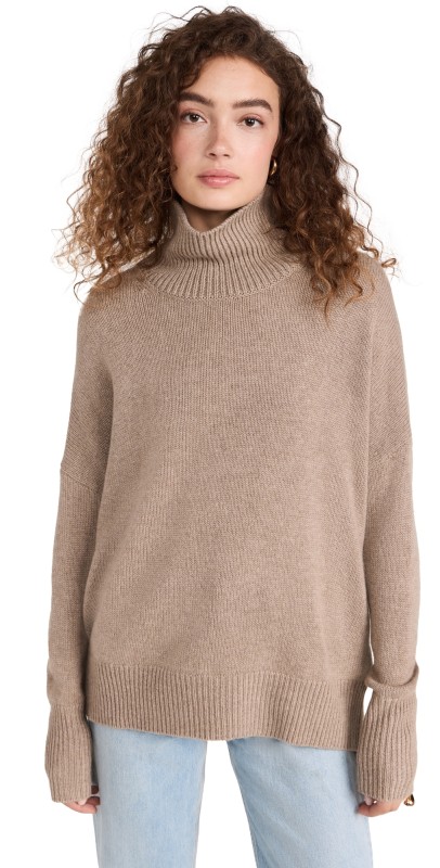 LISA YANG Heidi Cashmere Sweater Mole