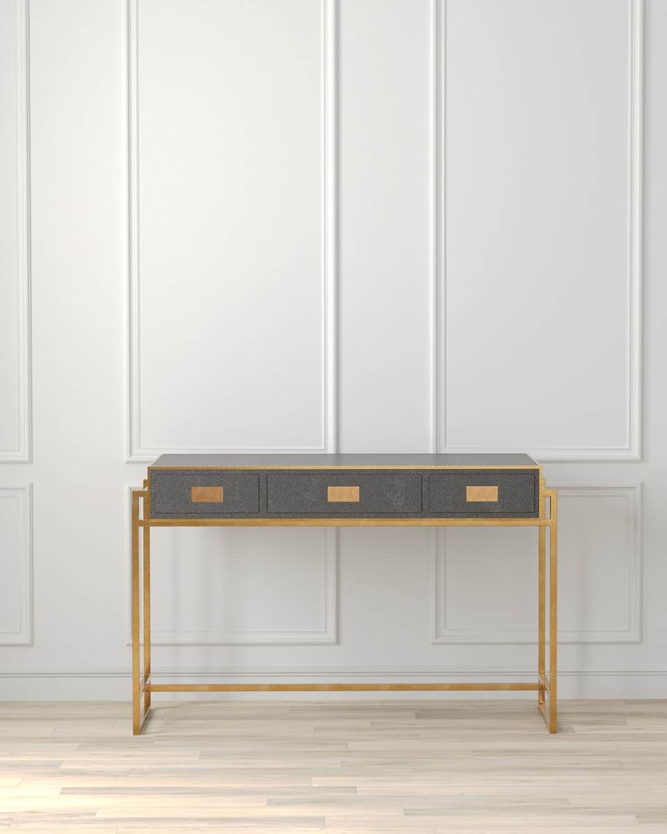 Shagreen Leather Desk