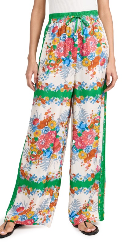 Cara Cara Amalfi Pants Bombay Bouquet Green