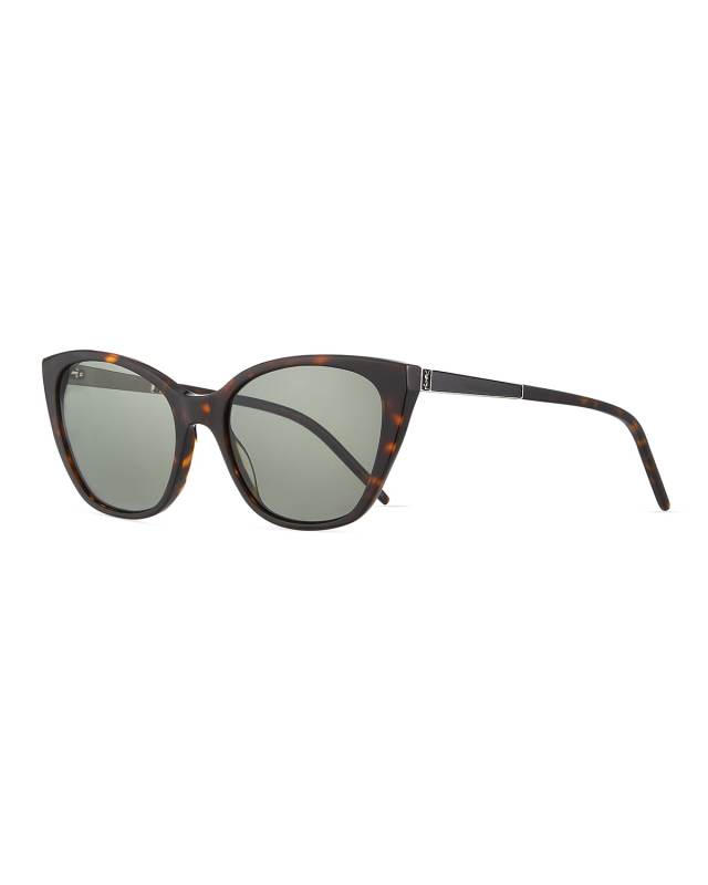 YSL Oversized Acetate Cat-Eye Sunglasses
