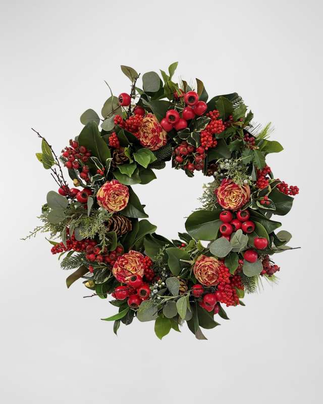 24" Holiday Deluxe Wreath