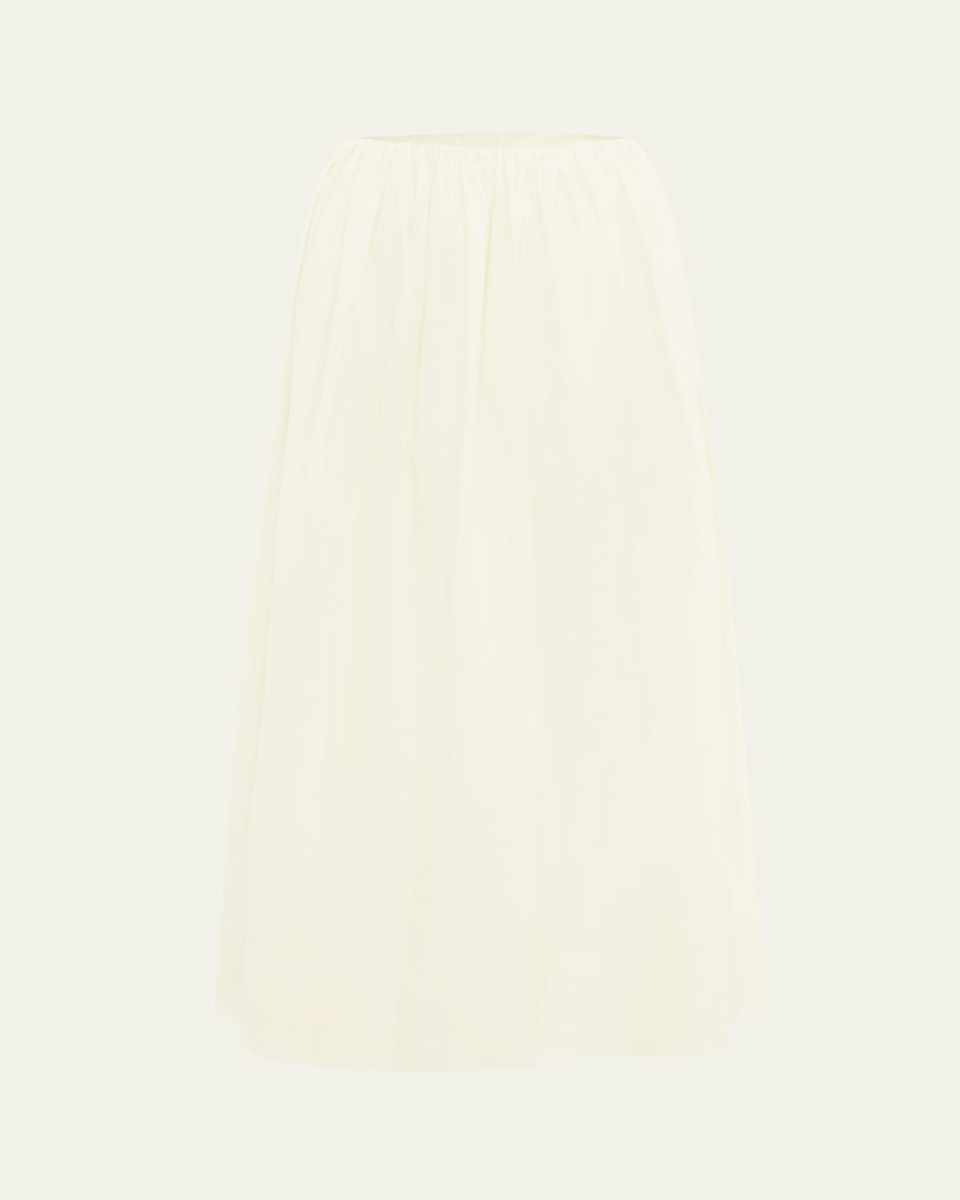 Lucas Cotton Poplin Midi Skirt