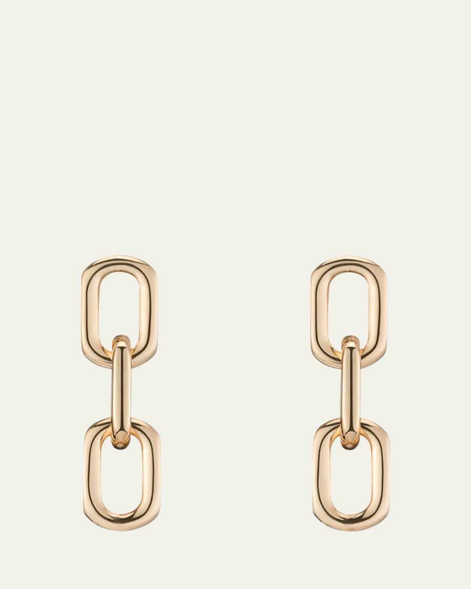 Vermeil Chain Drop Earrings