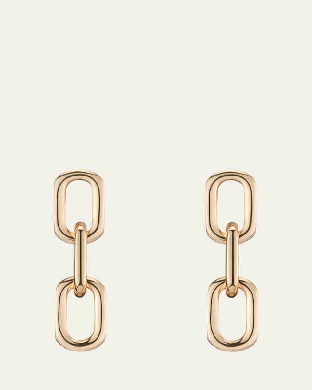 Vermeil Chain Drop Earrings