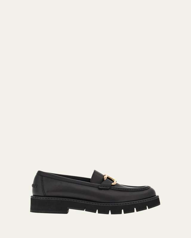 Maryan Calfskin Gancini Bit Loafers
