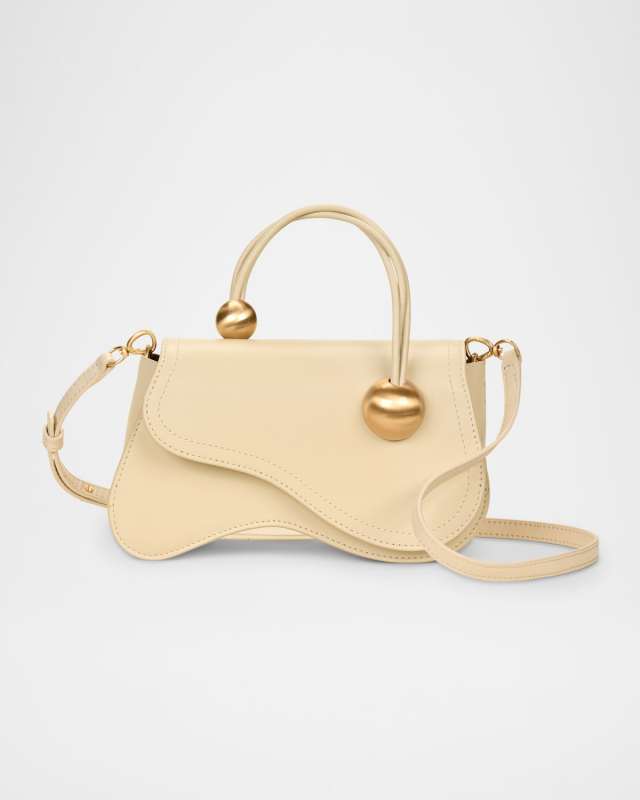 Kazia Flap Leather Crossbody Bag