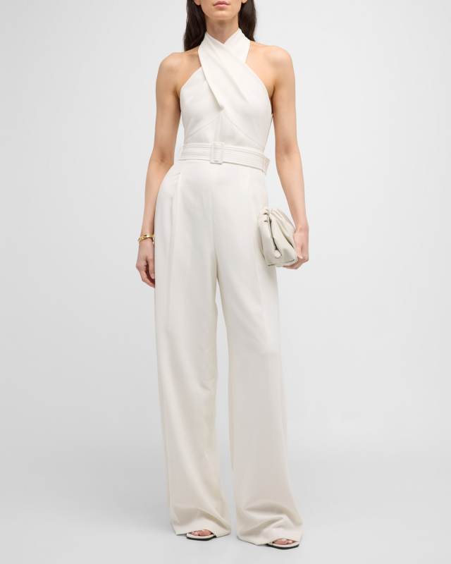Murphy High-Neck Wide-Leg Jumpsuit