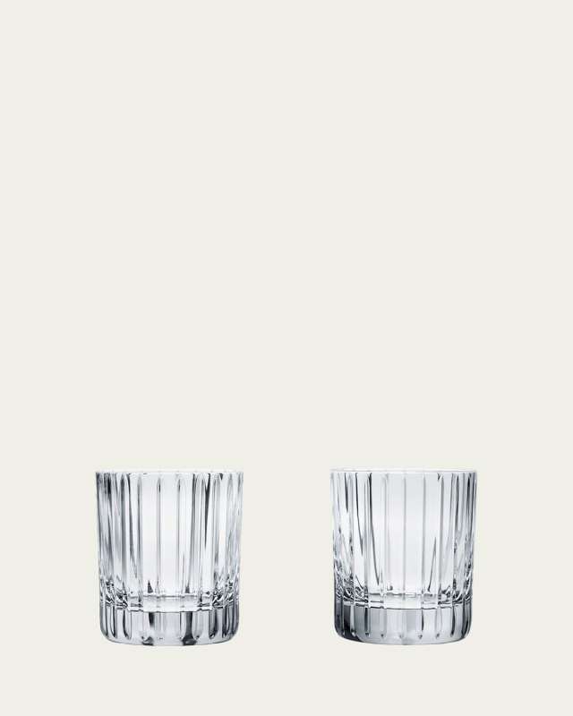 Harmonie Crystal Triple Old Fashion Tumblers, Set of 2
