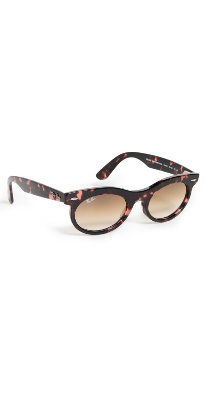Ray-Ban RB2242 Oval Sunglasses Pink Havana