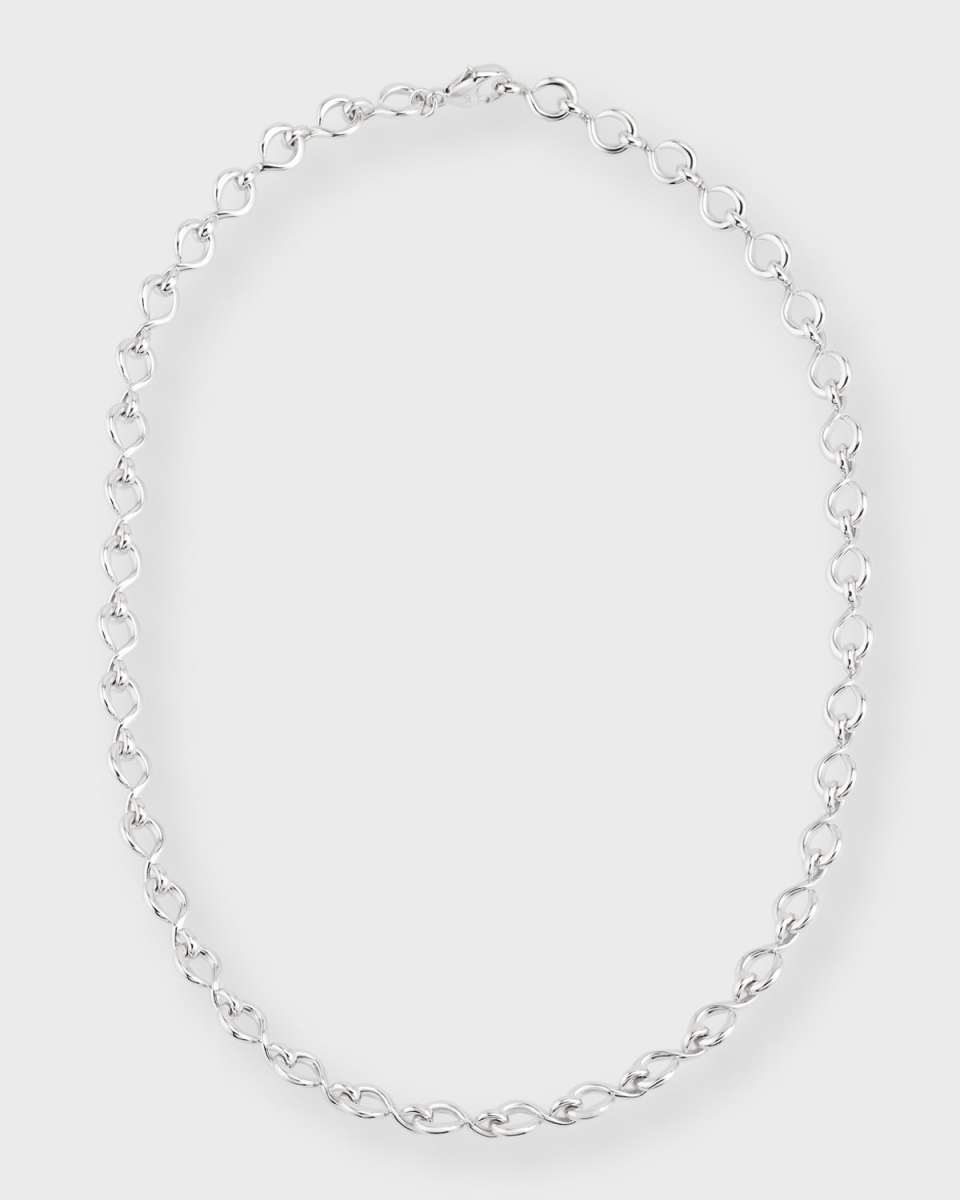 Sterling Silver The Twist Midi Infinity Necklace