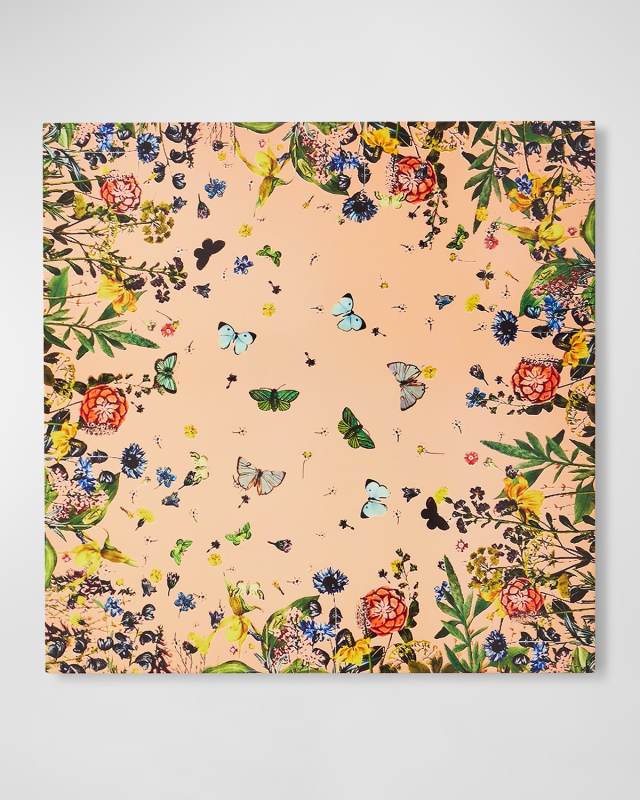 Floral Butterfly Lacquer Placemat