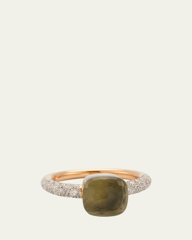 Nudo Petit 18K Gold Ring with Prasiolite