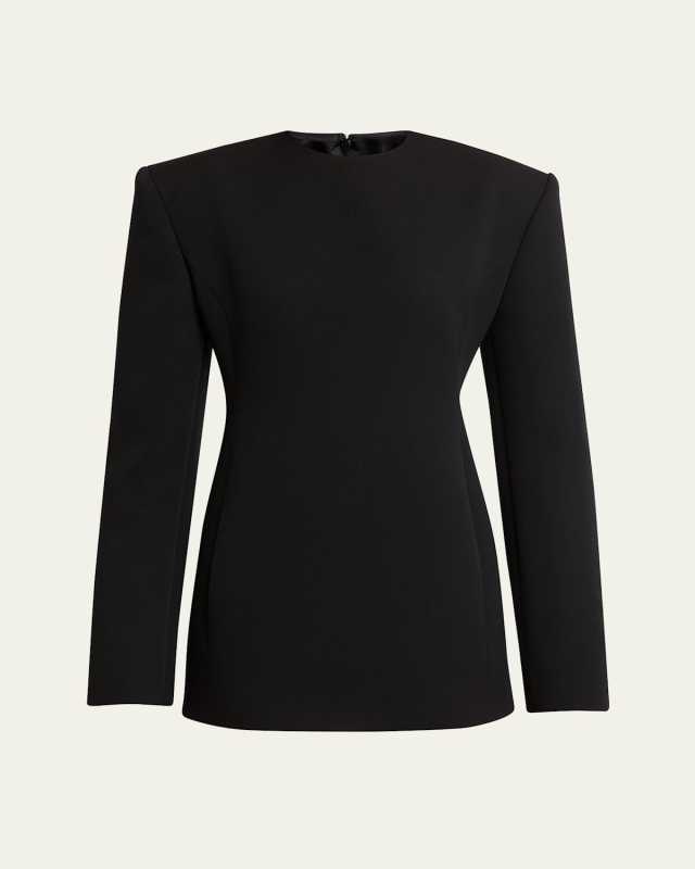 Scultped Wool Mini Dress