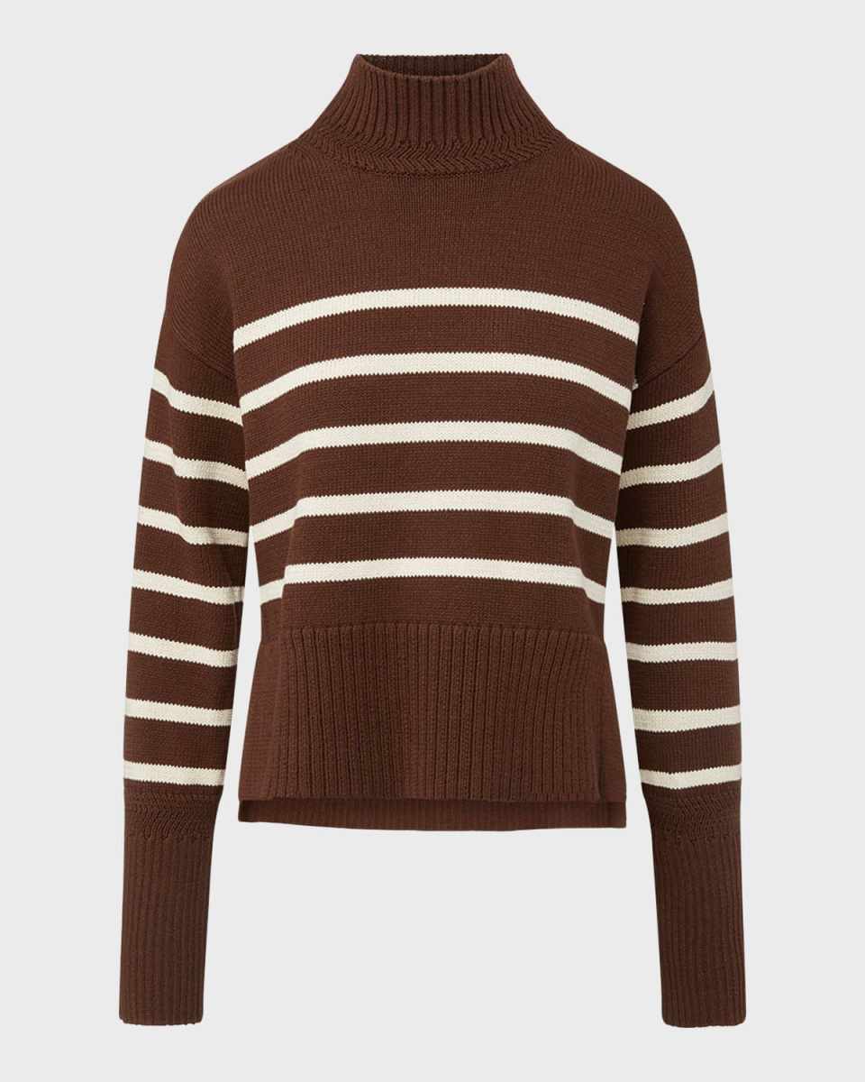 Lancetti Stripe Turtleneck Sweater