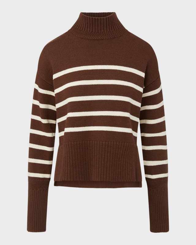 Lancetti Stripe Turtleneck Sweater