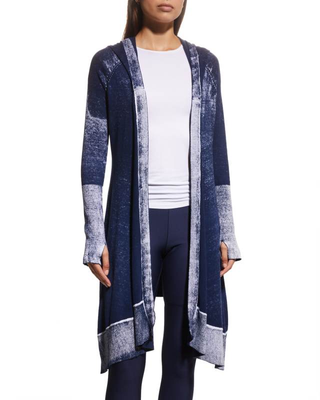 Huntress Hooded Open-Front Cardigan