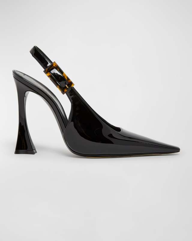 Dune Patent Slingback Pumps