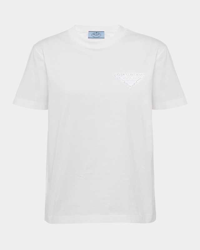 Logo-Embroidered Jersey T-Shirt