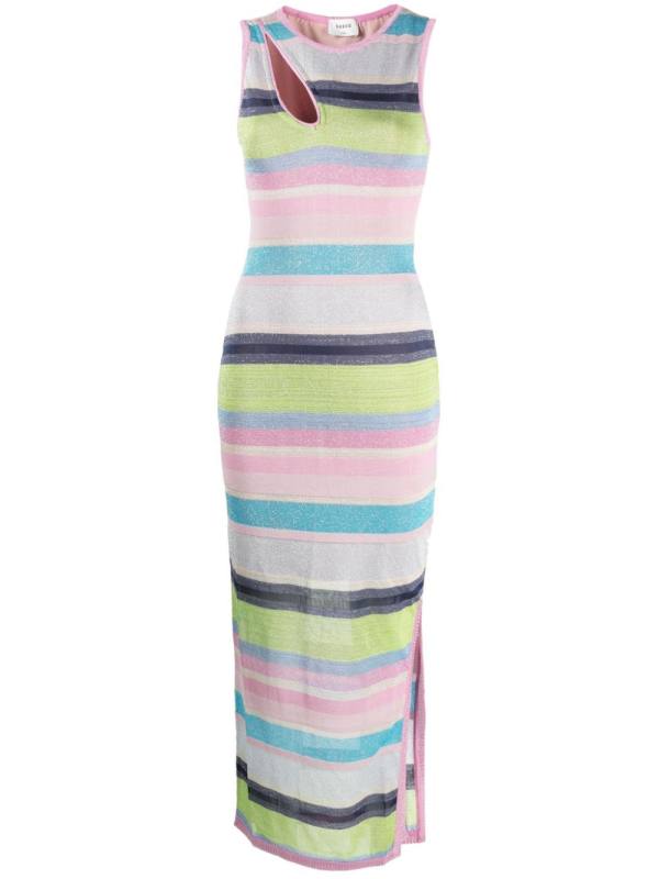 Zephyr striped maxi dress