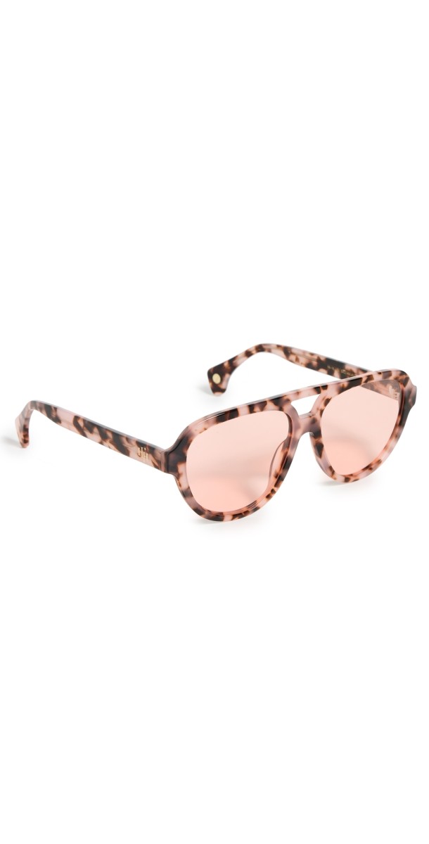 Vontélle Lenox Avenue Pink Tortoise Oversize Sunglasses Pink Tortois