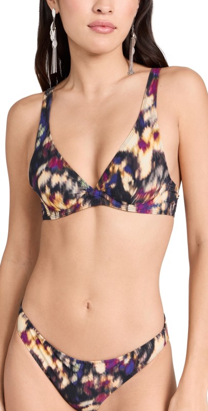 Isabel Marant Petra Bikini Top Ochre/Black