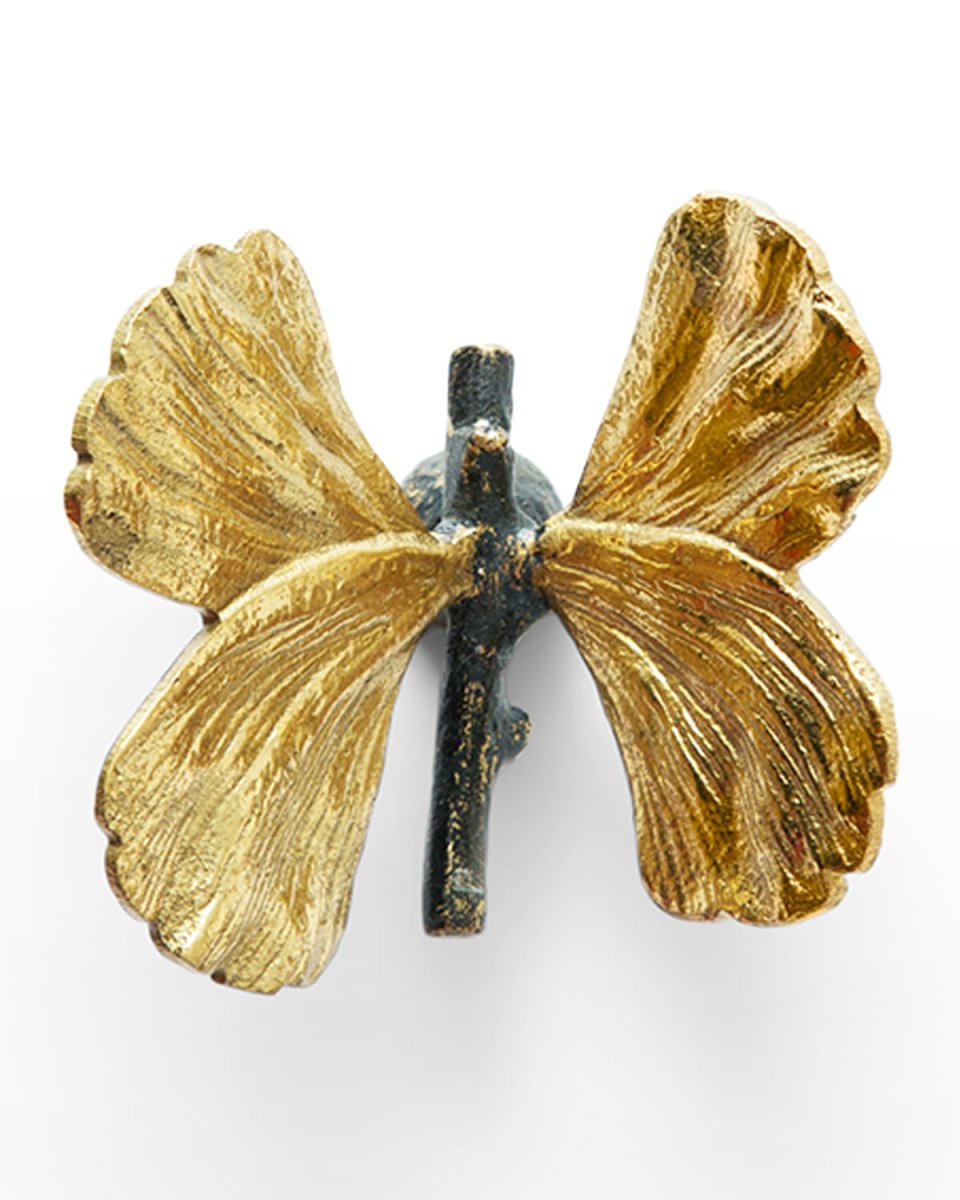 Butterfly Ginkgo Medium Knob