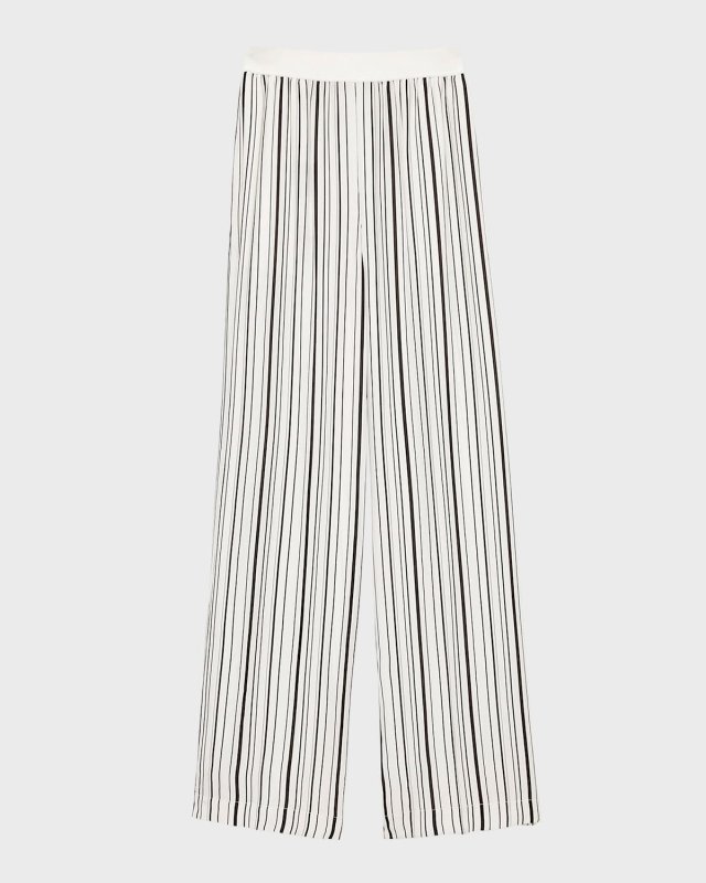 Hulin High-Rise Striped Wide-Leg Pants