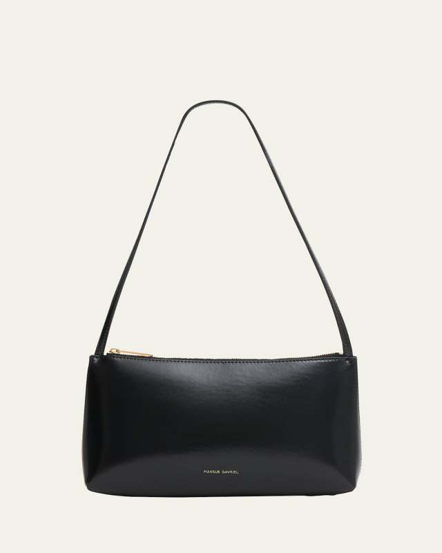 Gaia Zip Leather Shoulder Bag