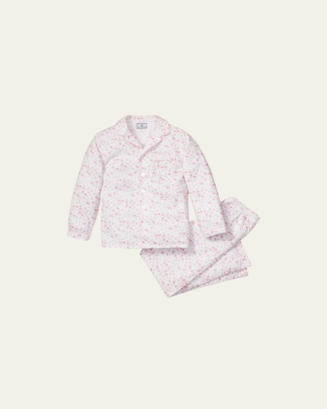 Girl's Dorset Floral-Print 2-Piece Pajama Set, Size 6M-14