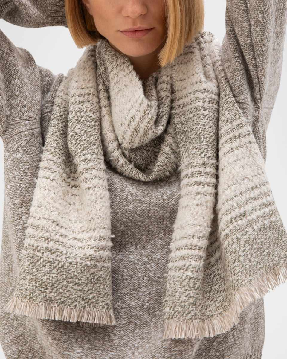 Boucle Ombre Cashmere-Blend Scarf
