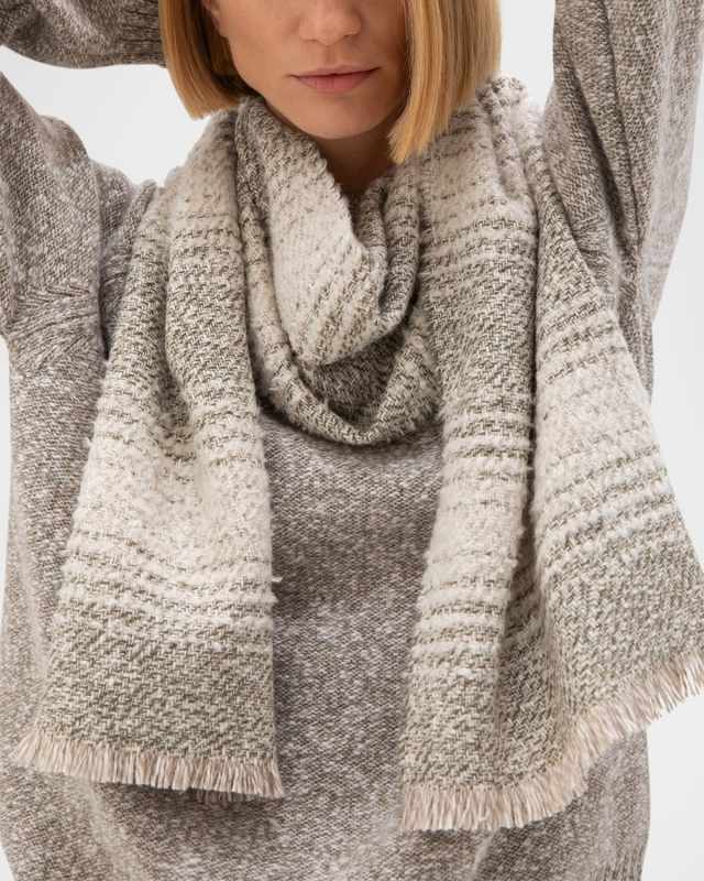 Boucle Ombre Cashmere-Blend Scarf