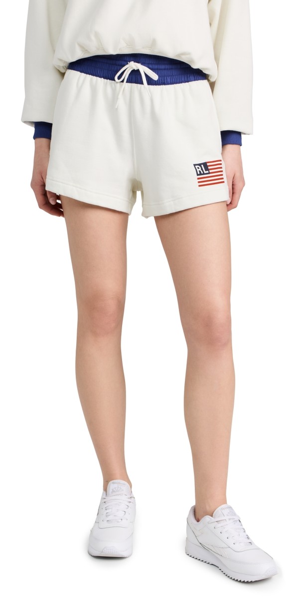 Polo Ralph Lauren Flag Shorts Deckwash White