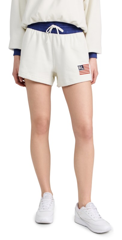 Polo Ralph Lauren Flag Shorts Deckwash White