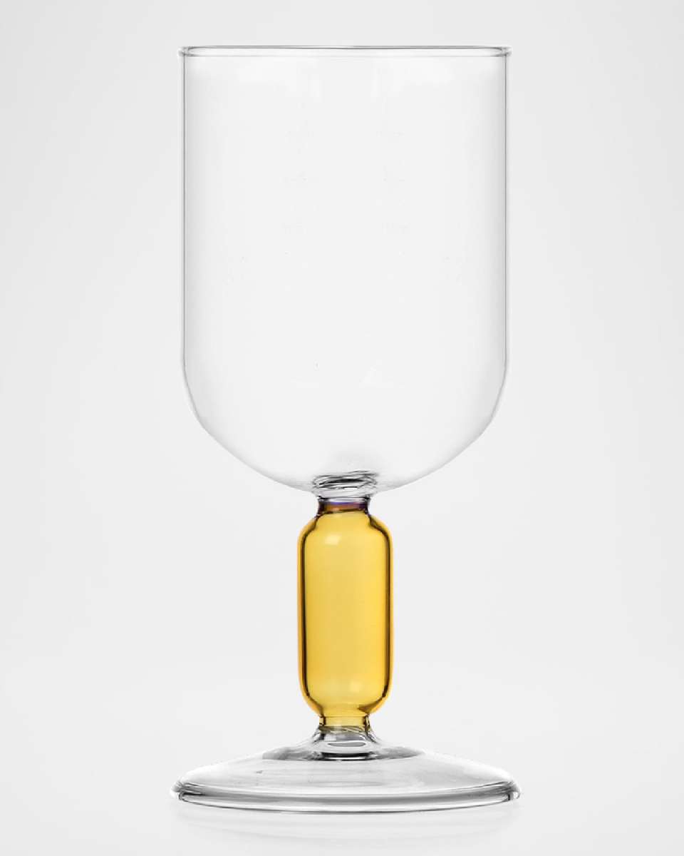 Bloom Stemmed Amber Glass, 12 oz.