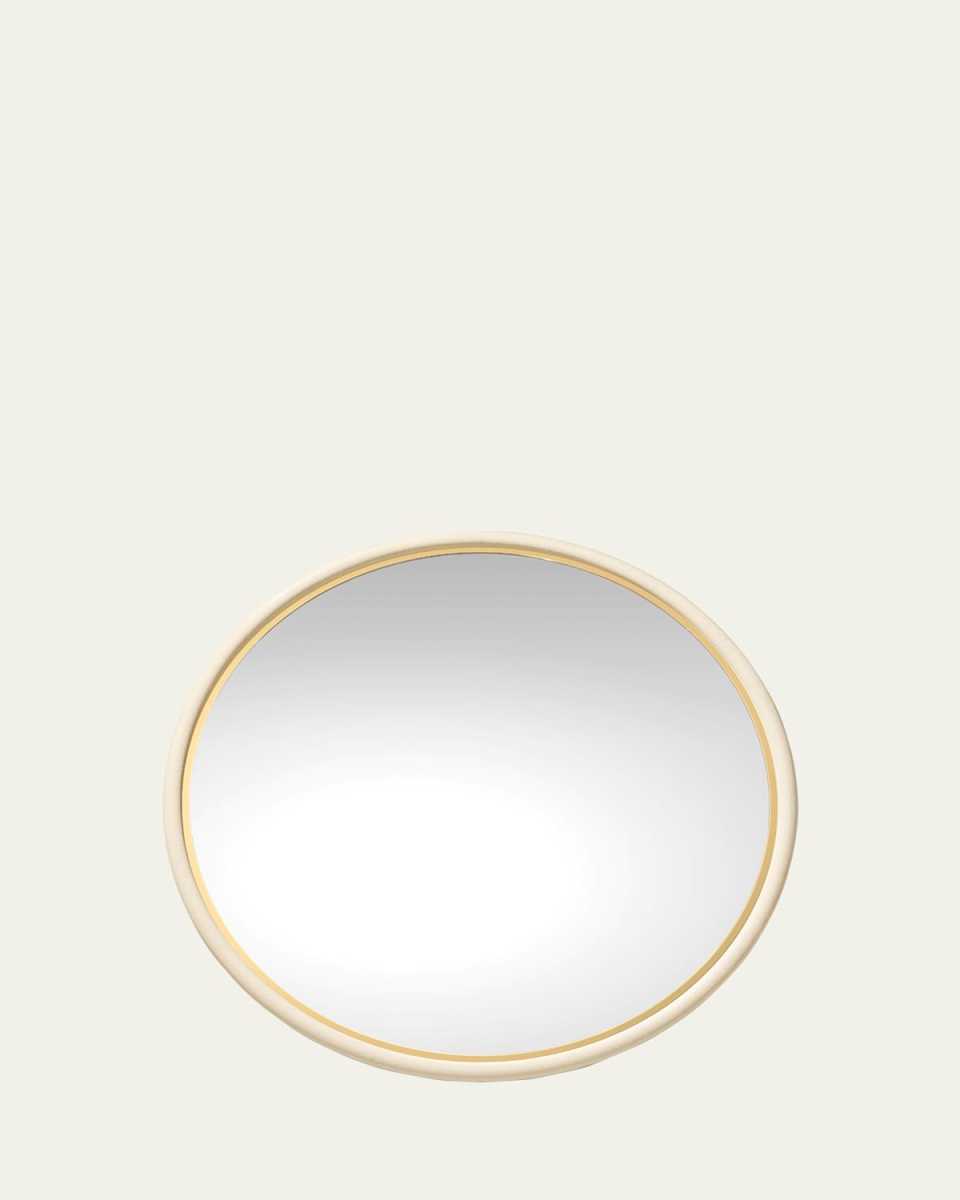 Faux Shagreen Wall Mirror