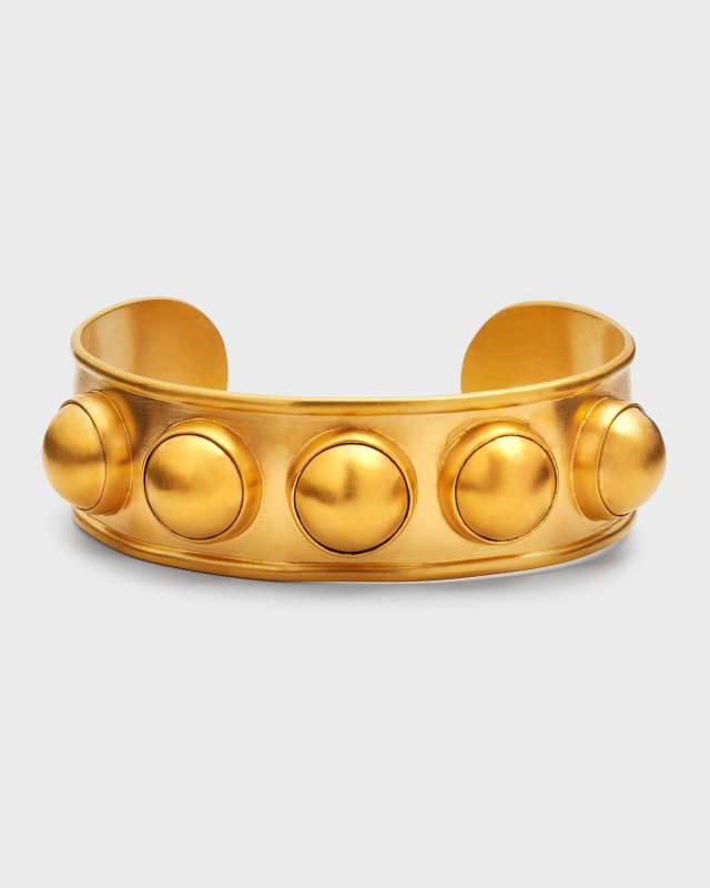 Large Gold Dot Thick Cuff