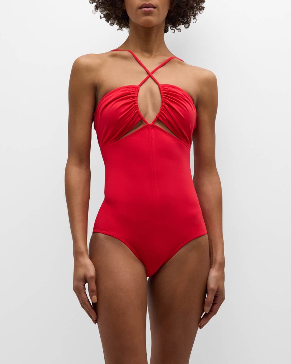 Akami Strappy Halter One-Piece Swimsu